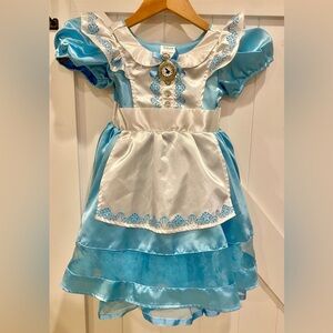 Disney Store Deluxe Alice in Wonderland costume / dress up (girls size 4 years)
